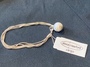 Alexia Crawford Cargo Silver Tone Ball & chain Bracelet NWT